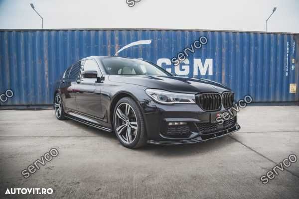 Prelungire lip bara fata Bmw Seria 7 G11 G12 M Pachet 2015-2018 Maxton - 9