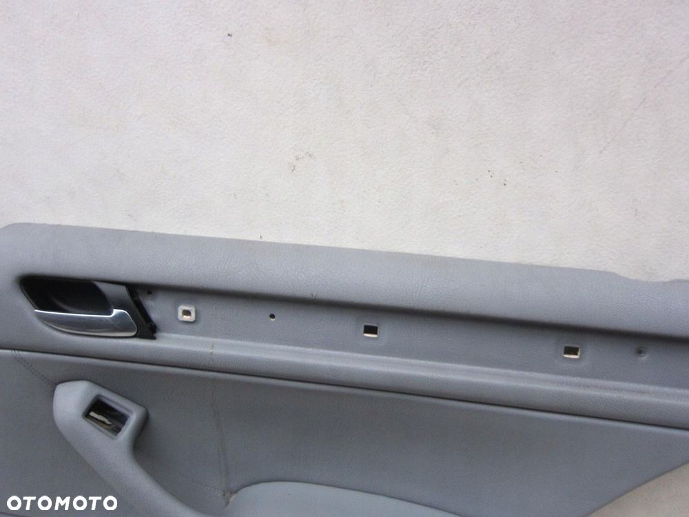 BMW E46 SEDAN KOMBI BOCZEK DRZWI PRAWY TYLNY TYŁ SZARY SKÓRA - 5