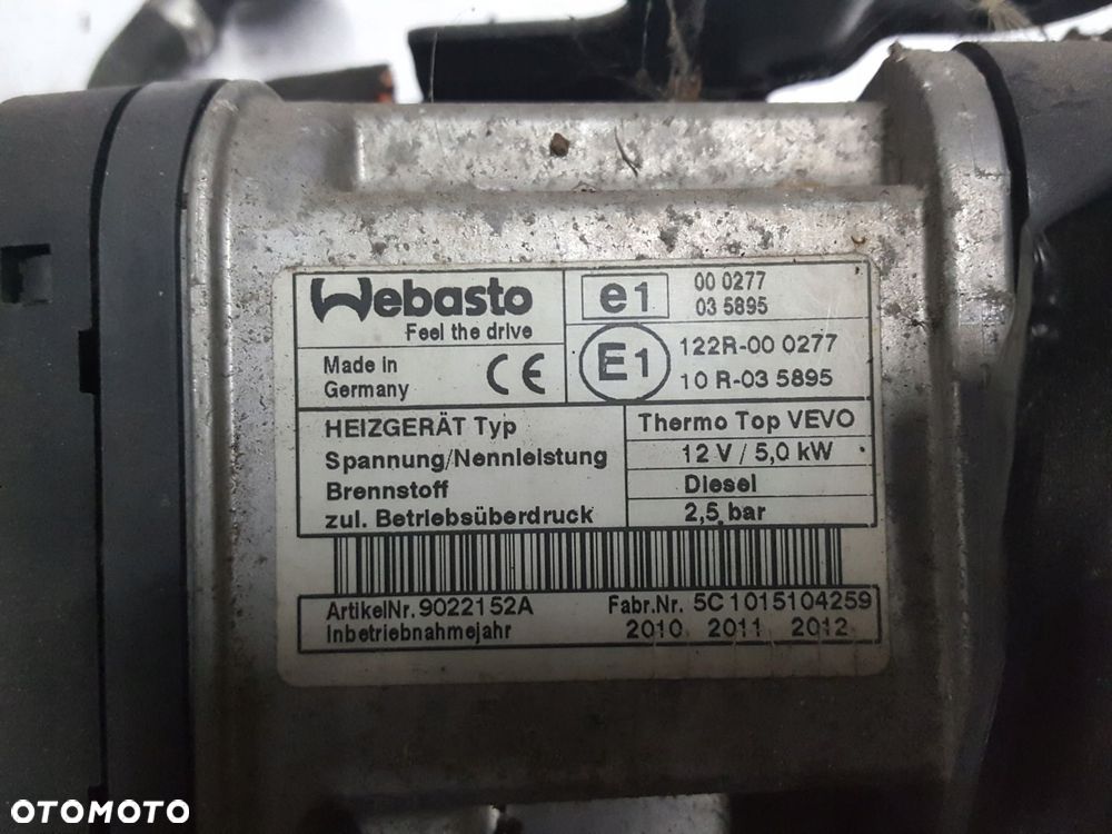 VW TOURAN 2 II 10-15r WEBASTO OGRZEWANIE POSTOJOWE 1K0815065AR - 6