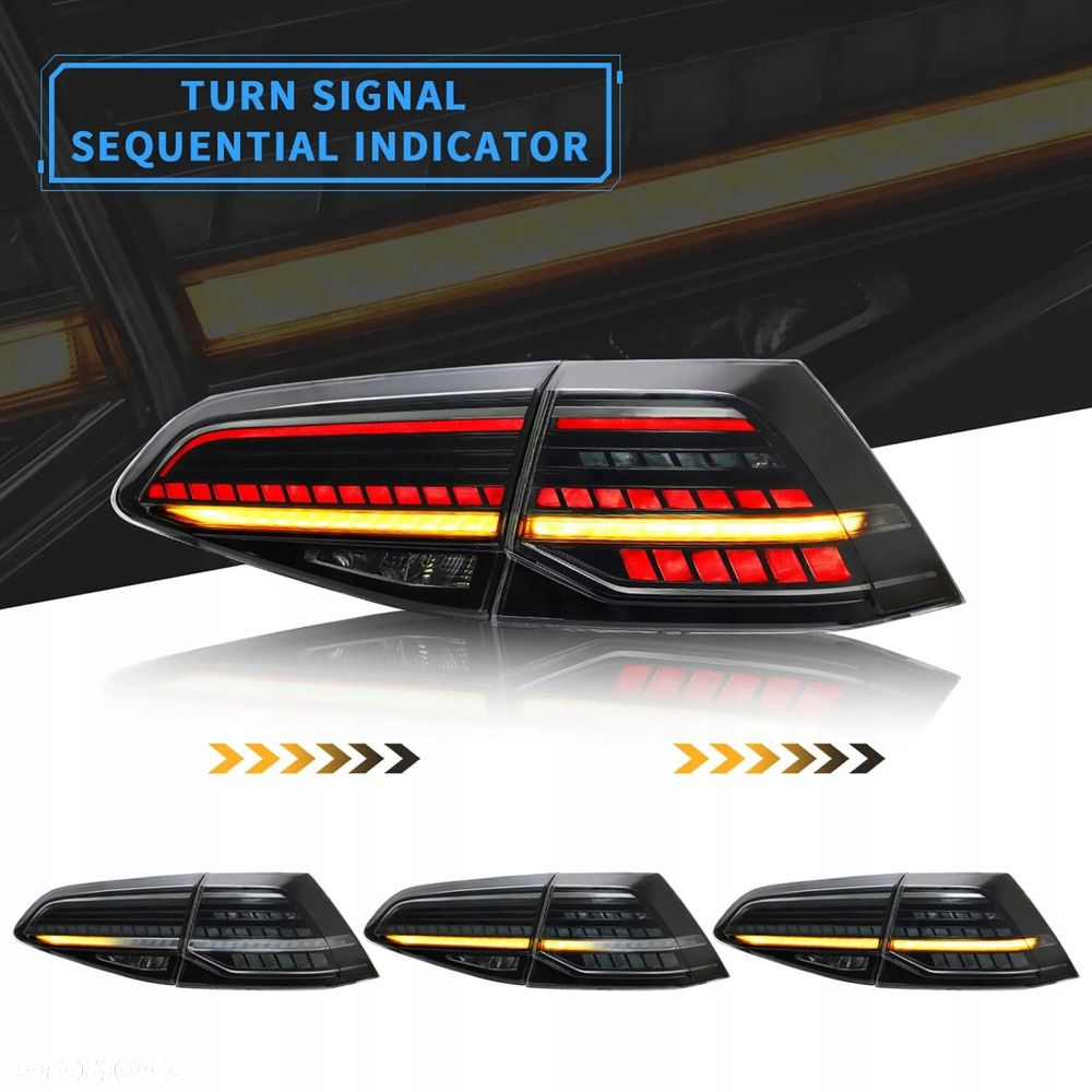 Lampy tylne kpl Vland Full LED Tuning 7.5 Gti look VW Golf VII 7 5g 12-20 - 9