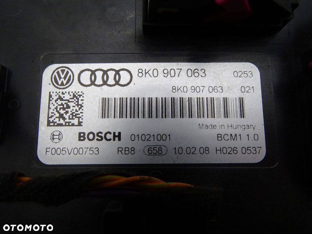 Zestaw startowy licznik komputer stacyjka moduł 8k1907115a audi a4 b8 1.8 t - 8