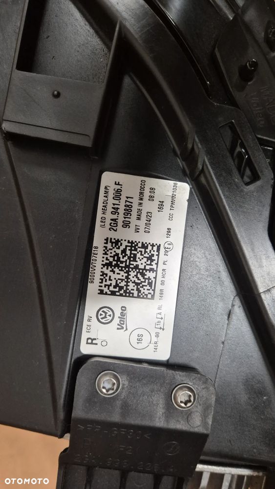 VW T-ROC LIFT LAMPA PRAWA PRZEDNIA PRAWY PRZÓD FULL LED 2GA941006F EUROPA ŁADNA - 6