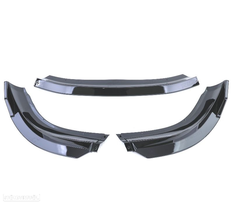 SPOILER LIP FRONTAL VOLKSWAGEN VW POLO 9N3 05-09 PRETO BRILHANTE - 2