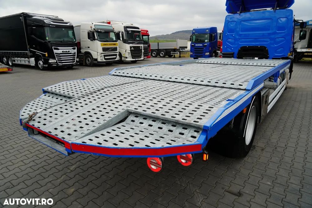 Renault D WIDE 380 DE11 / 4X2 / CAMION DE REMORCAJE 8 M / TRANSPORT AUTO / PLATFORMĂ / TROLIU / - 19