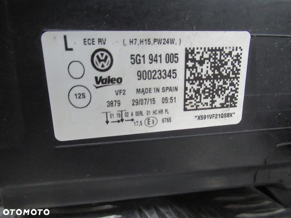 LAMPA PRZEDNIA PRZÓD LEWA VW GOLF VII 7 2012- - 15