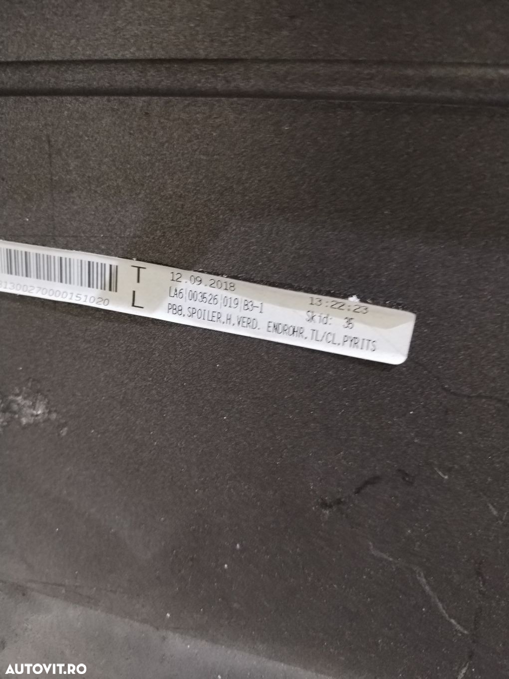 Spoiler bara spate, VW Passat, 2015, 2016, 2017, 2018, 2019, cod origine OE 3G5807521D. - 5