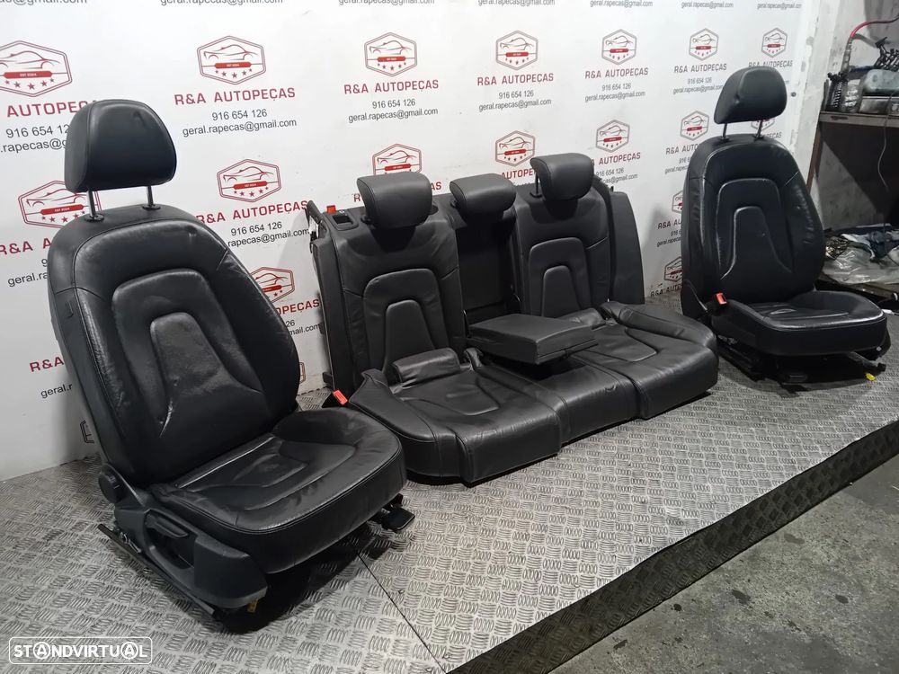 Conjunto de Bancos Audi A4 B8 em Pele Sedan Originais - 2