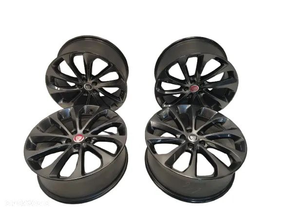JAGUAR XF X250 XE X760 F-PACE X761 7,5X19 8,5X19 ORYGINALNE FELGI ALUMINIOWE R19 ET44,5 E755 5x108 KOMPLET DEKIELKI ORYGINAŁ - 1
