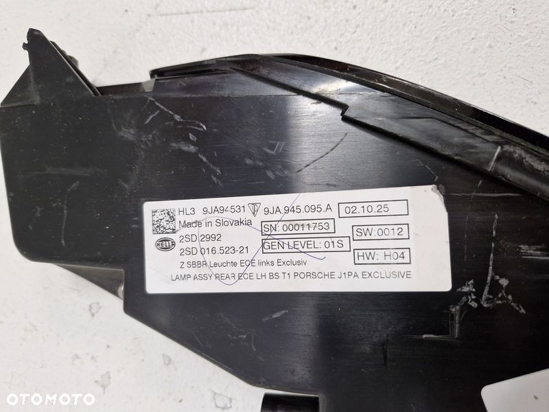 PORSCHE TAYCAN 9J1 LAMPA LEWY TYŁ TYLNA LEWA 9JA945095A - 10
