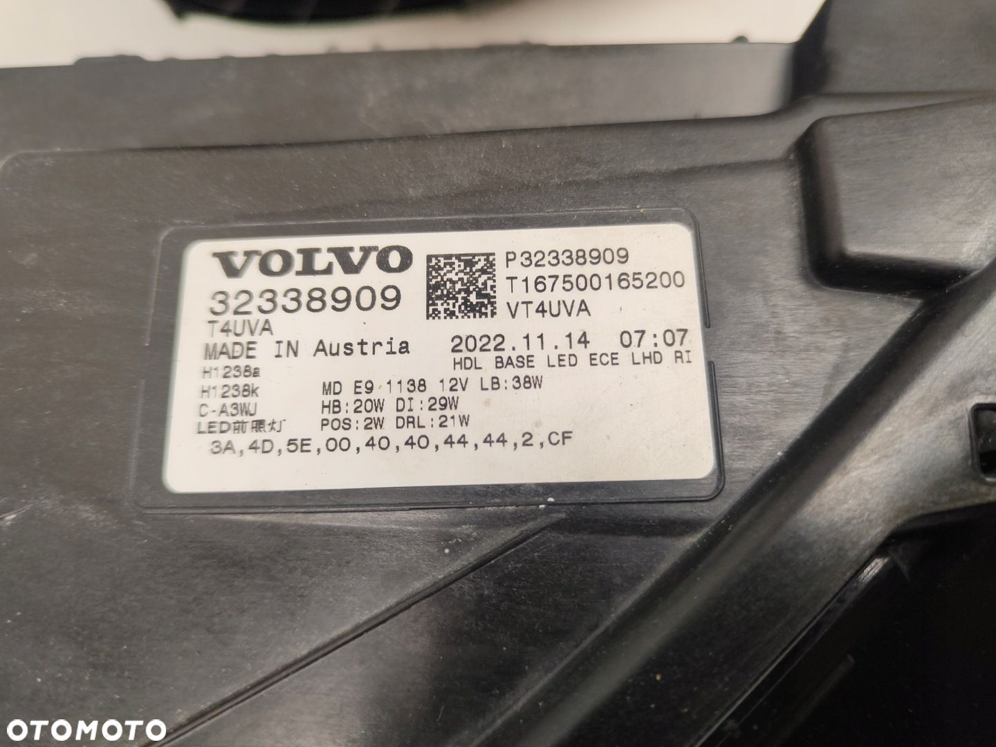 VOLVO XC40 LIFT FULL LED BASE KOMPLET LAMP PRZEDNICH 32338909, 32404665 - 8