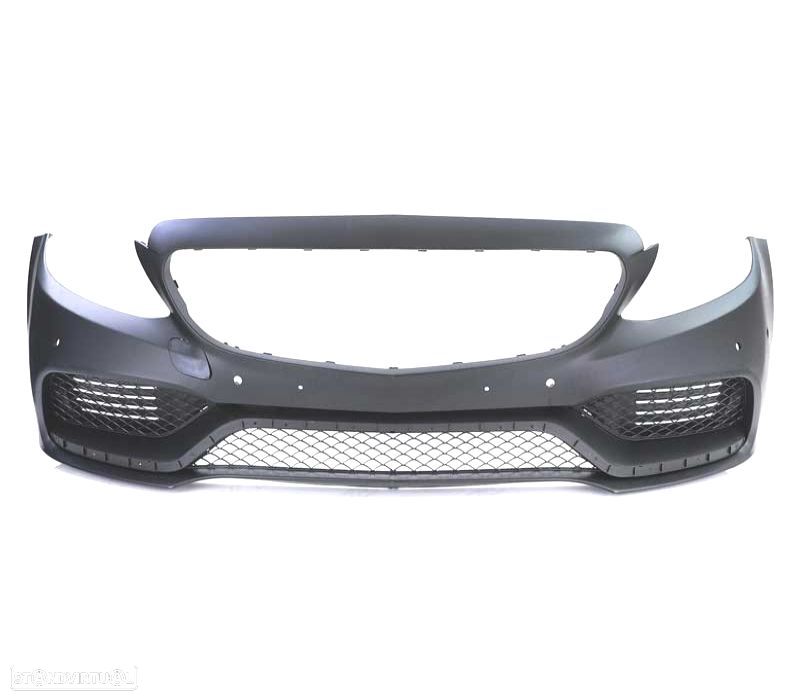 PARACHOQUES FRONTAL MERCEDES W205 14-18 PDC LOOK AMG C63 PRETO - 4