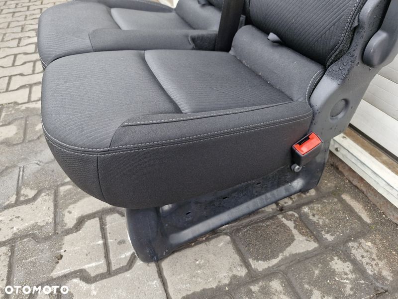 RENAULT TRAFIC 3 III VIVARO B FOTEL PRAWY PODWÓJNY ŁAWKA KANAPA - 8