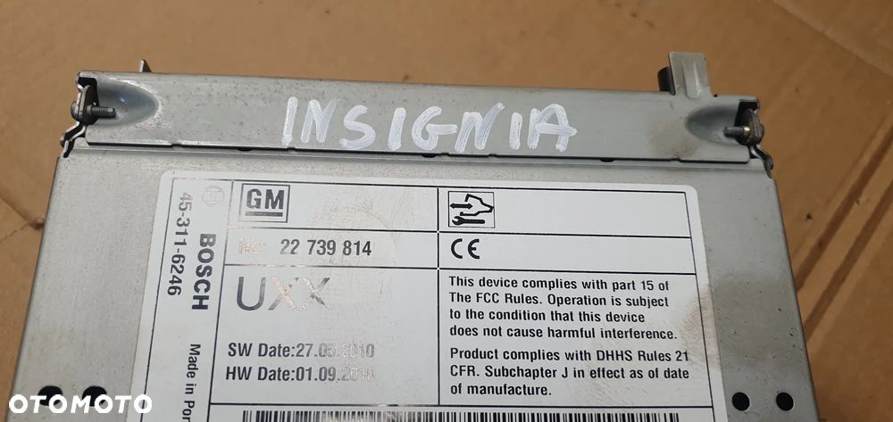 Radio radioodtwarzacz panel radia wyświetlacz Opel Insignia A 22739814 - 12