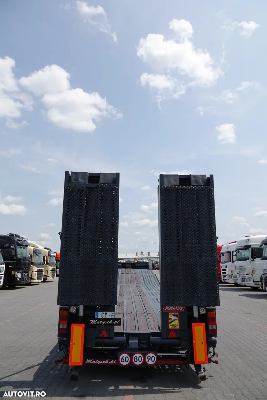 Castera REMORCĂ AMC CASERA / LOW LOADER / 13,3 M / PLATFORMĂ HIDRAULICĂ / GAMA HIDRAULĂ / TROLIU - 14