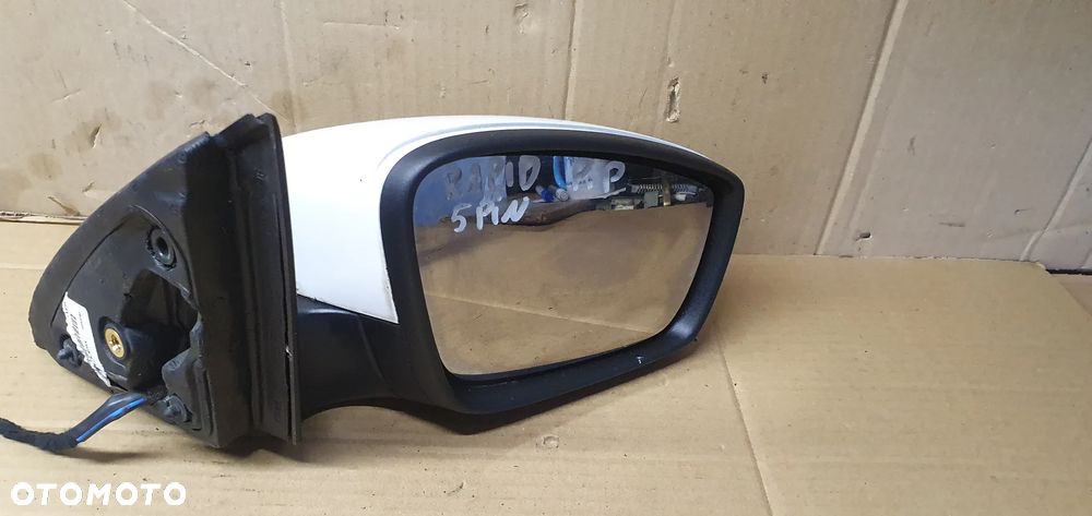 Lusterko zewnętrzne prawe 5 PIN Skoda Rapid LF9E 9P9P - 6