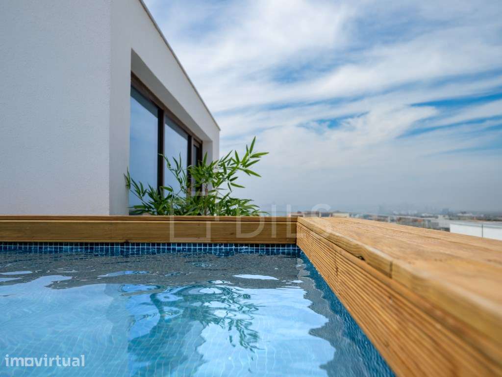 Apartamento T2+1 com terraço e piscina na cobertura, Porto Covo - Grande imagem: 3/20
