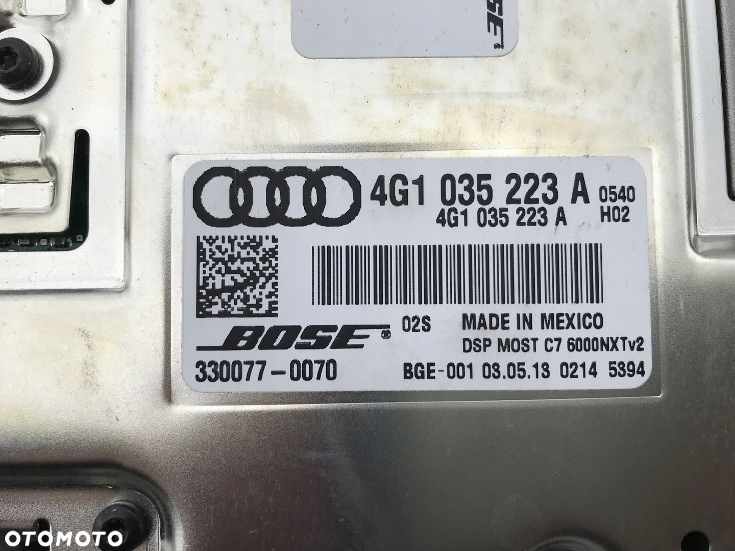 WZMACNIACZ BOSE AUDI A6 A7 A8 4G1035223A WWA - 3
