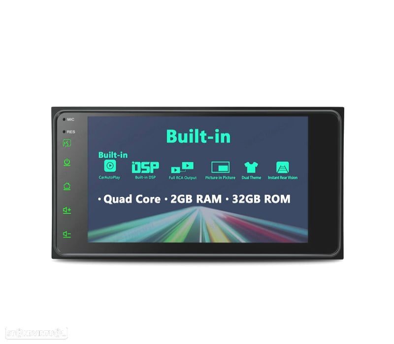 AUTO RADIO GPS ANDROID 10 PARA TOYOTA COROLLA CAMRY YARIS VIOS RAV4 - 10