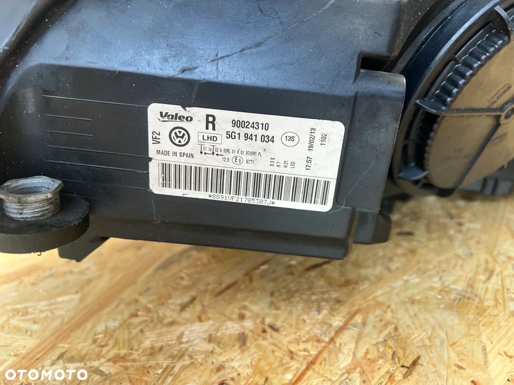 LAMPA PRZEDNIA reflektor prawy przód BiXenon LED VW GOLF 7 VII Europa 5G1941034 90024310 - 7