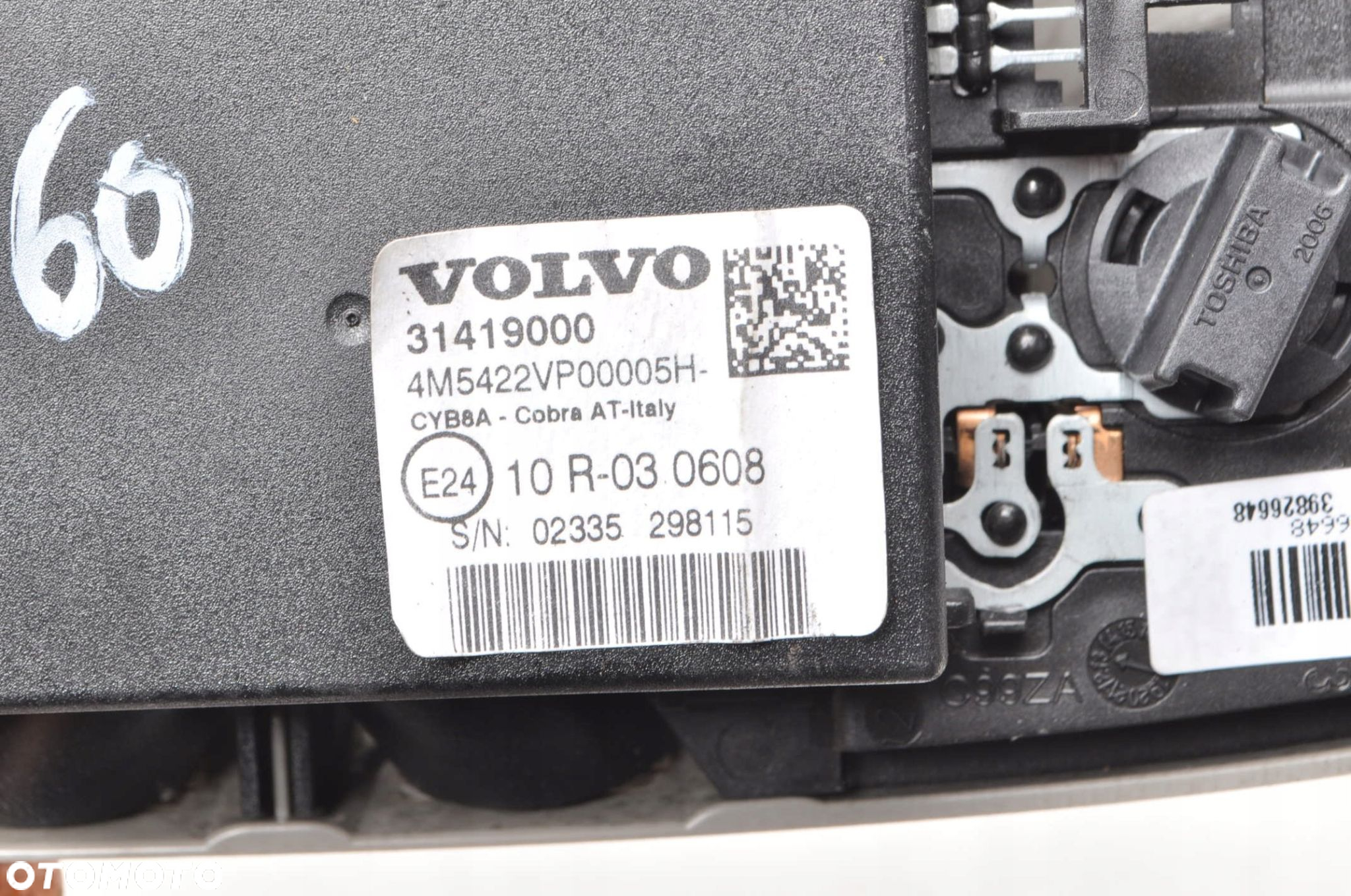 VOLVO S60 II V60 OŚWIETLENIE LAMPKA KABINY WNĘTRZA 31419000 - 2