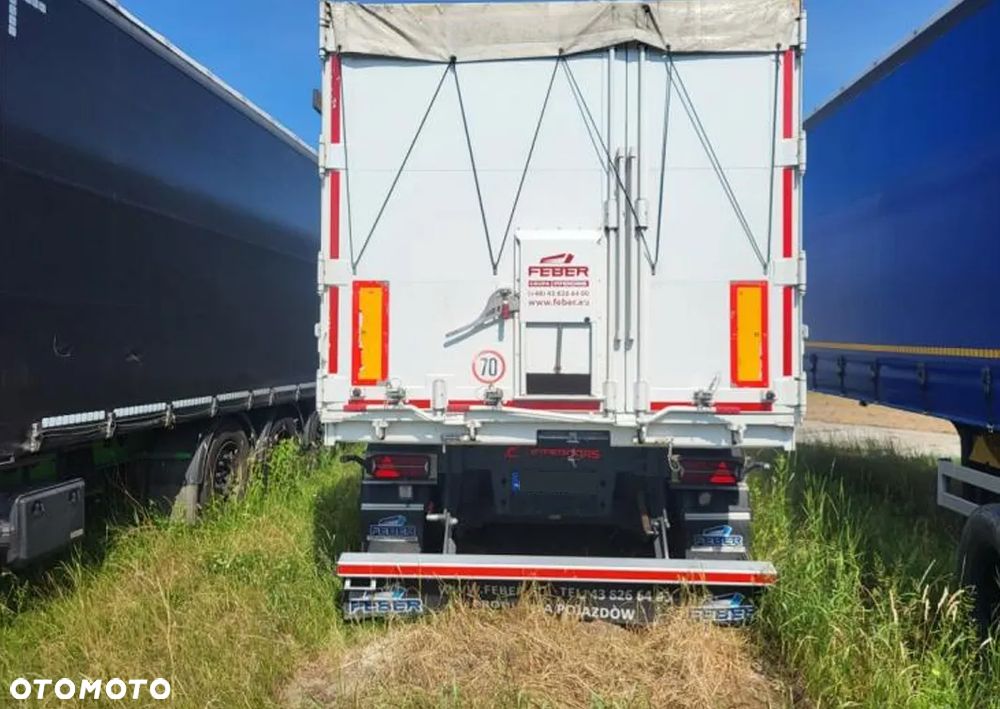Feber Inter Cars WYWROTKA 49 M3 ZBOŻÓWKA / SZYBER + KLAPO-DRZWI / WAGA 6120 KG / PIERWSZA OŚ PODNOSZONA / SIŁOWNIK HYVA / 2023 ROK !! - 13