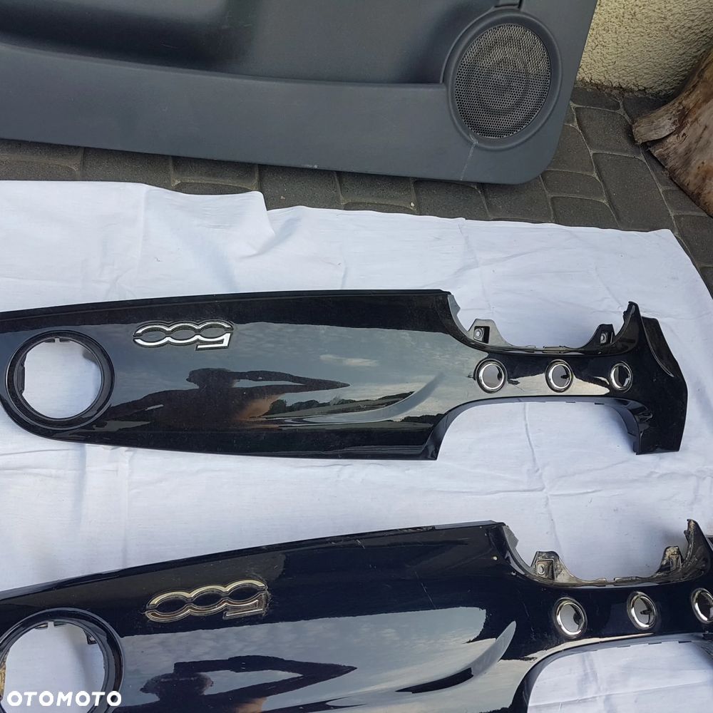 znaczek logo emblemat napos 500 kratka nakłdka zderzaka grill fiat 500 fiat 500l - 6