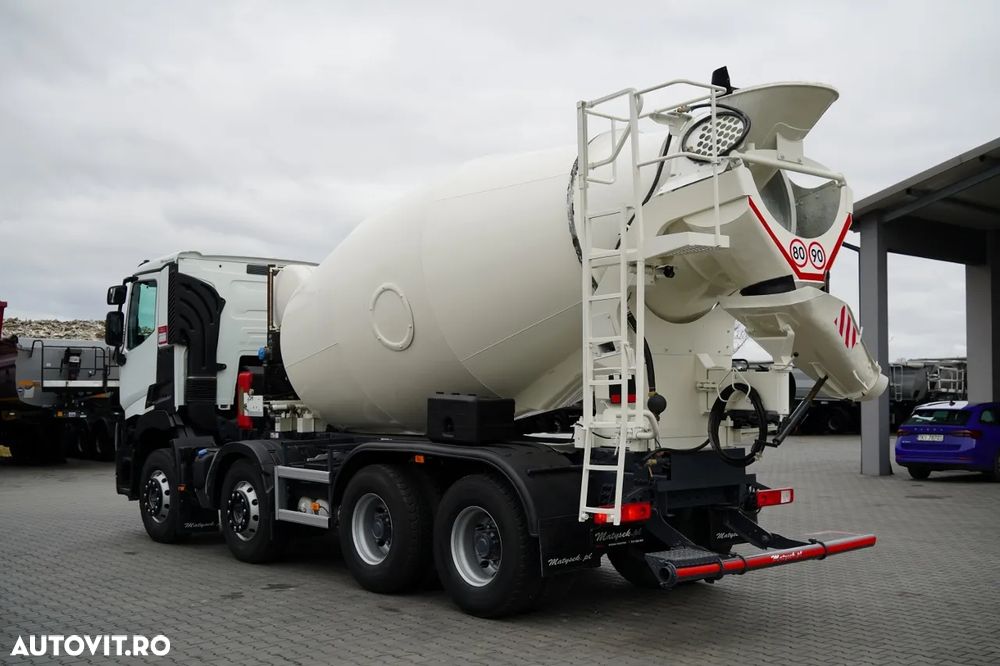Renault C 430 / 8X4 / BETONIERĂ / MIXER 9 M3 / JANTE DIN ALIAJ / EURO 6 / - 4