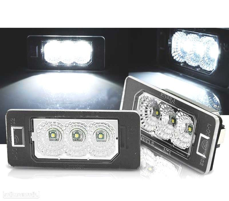 LUZES MATRÍCULA BMW E90 F30 F32 E39 E60 F10 X3 X5 X6 LED - 1