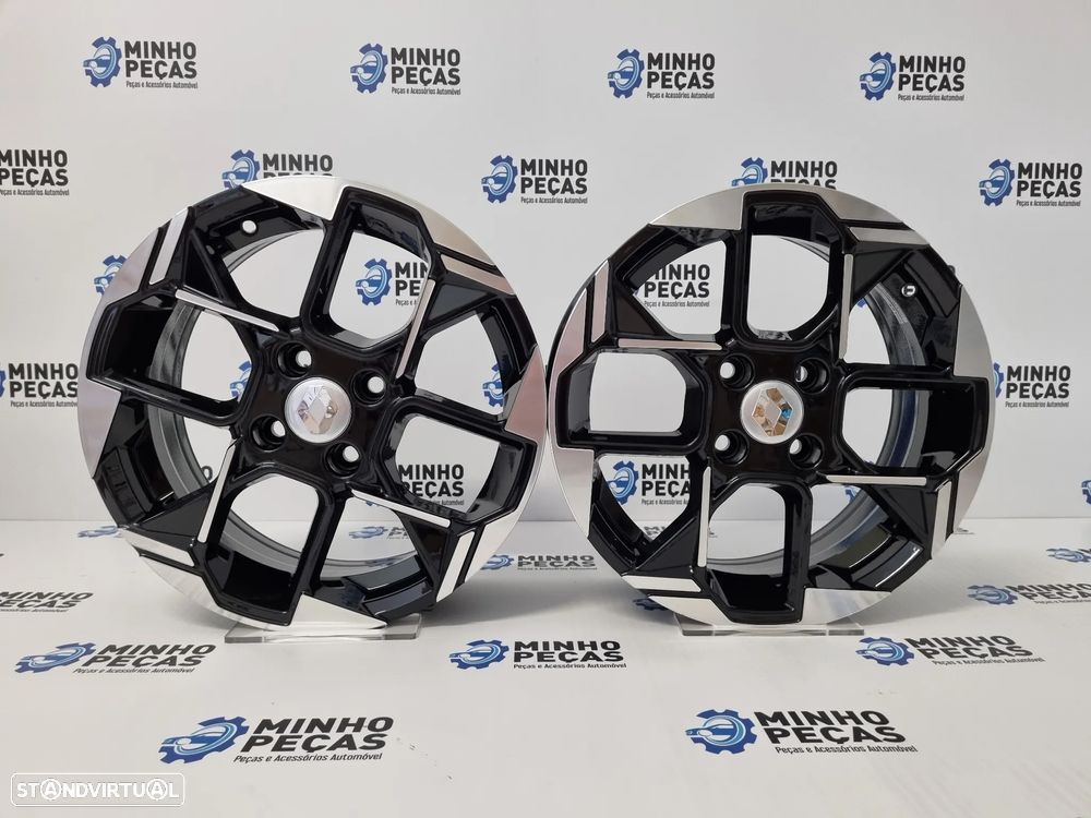 Jantes Novo Renault Clio em 15 Preto Polido - 1