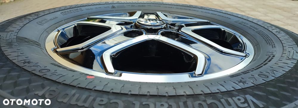 Koła Całoroczne Felgi Aluminiowe Oryg. Fiat Ducato Maxi Peugeot Boxer Citroen Jumper 16 cali 5x130 Ø78,1mm Et68 Continental 225/75/16 2025r Idealne !! Starogard Gdański - Wysyłka - 7