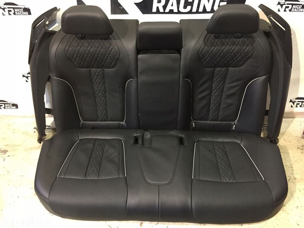 TYLNA KANAPA OPARCIE BMW 7 G11 G12 NAPPA SCHWARZ - 2