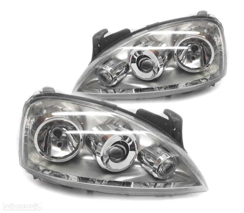 FARÓIS OPTICAS PARA OPEL CORSA C 03-06 ZKW - 1