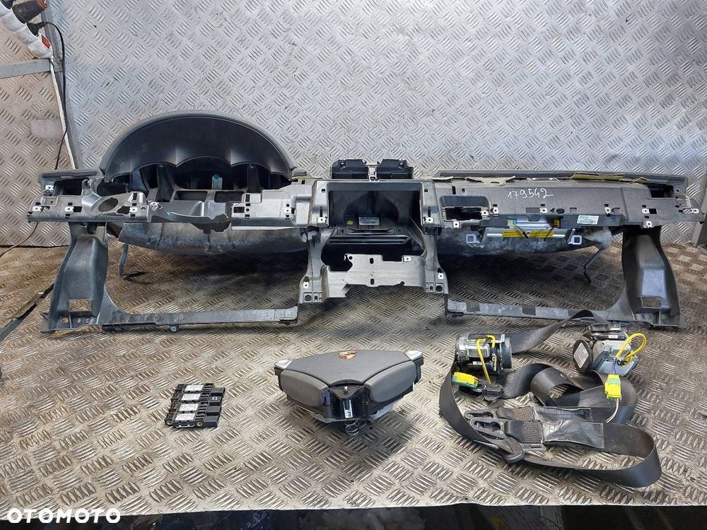 ZESTAW AIRBAG KOKPIT DESKA PODUSZKI PASY PORSCHE CAYENNE I 7L5880201 - 1