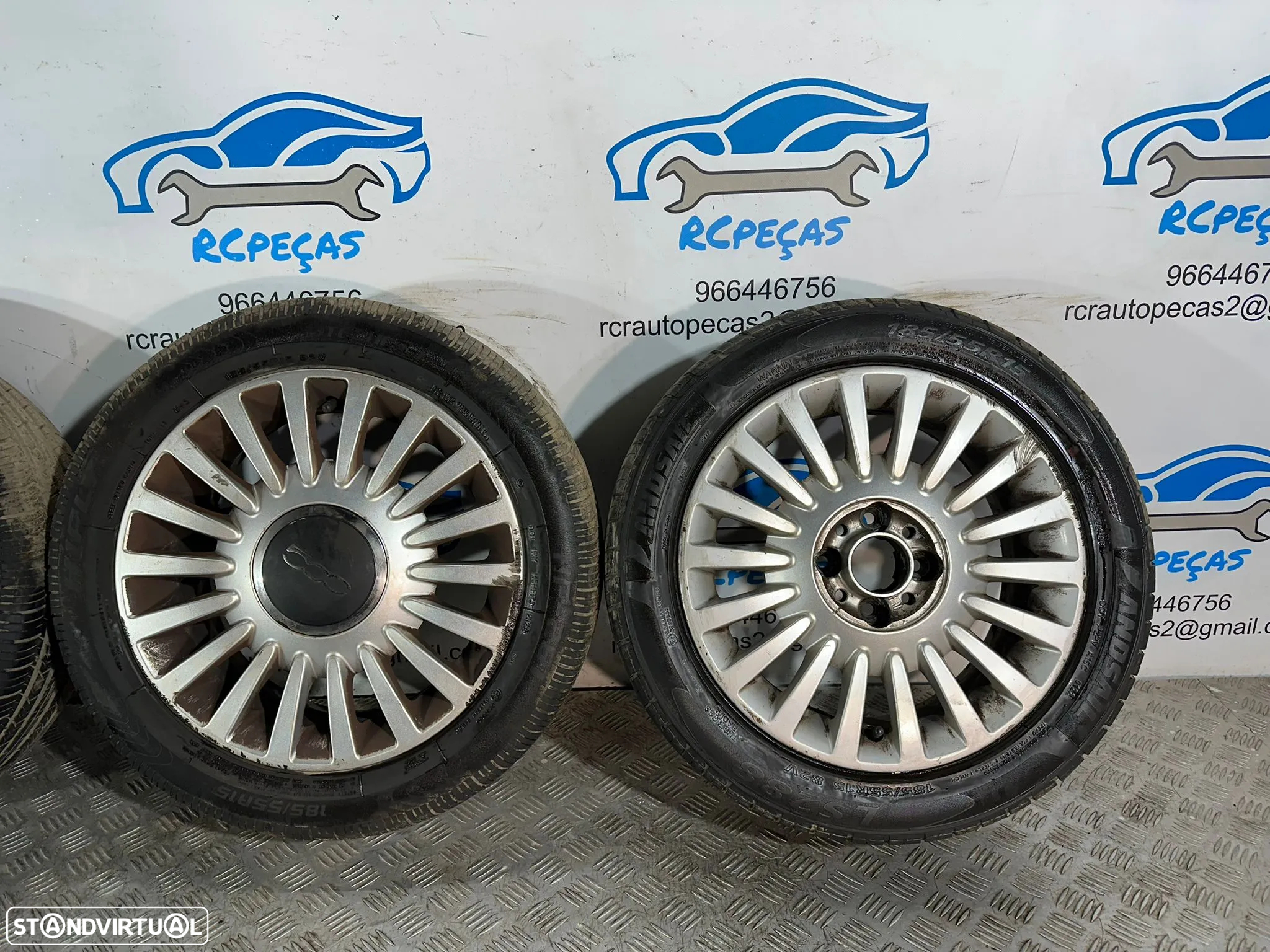 .Conjunto Jantes 15 Originais Fiat 4x98 6J ET35 51787641 - 4