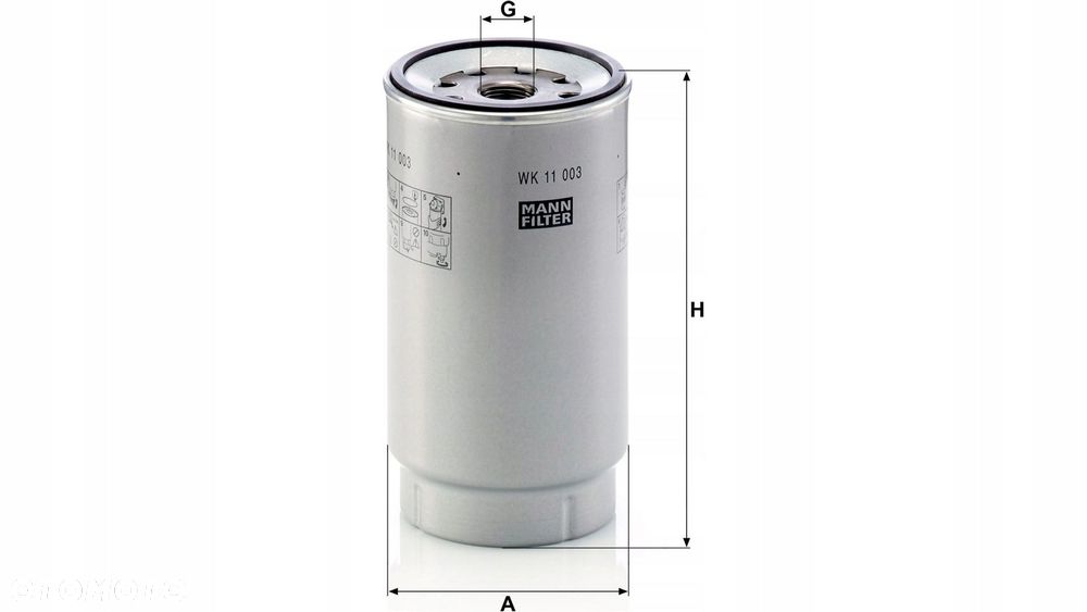 mann-filter filtr paliwa volvo fh - 2
