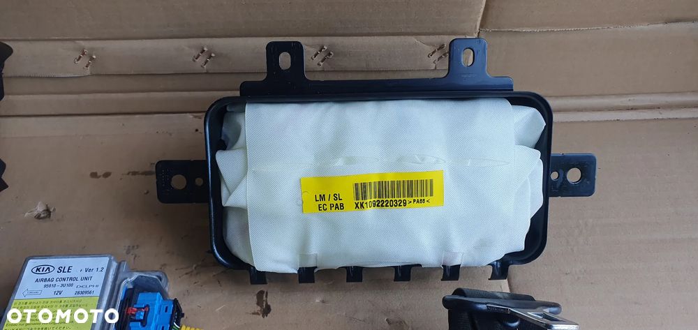 Poduszka konsoli kierowcy poduszki pasy sensor AIRBAG zestaw naprawczy Kia Sportage III - 2