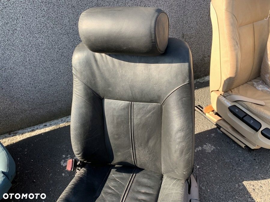 FOTEL PRZEDNI LEWY CZARNY SKÓRZANY BMW E39 - 4