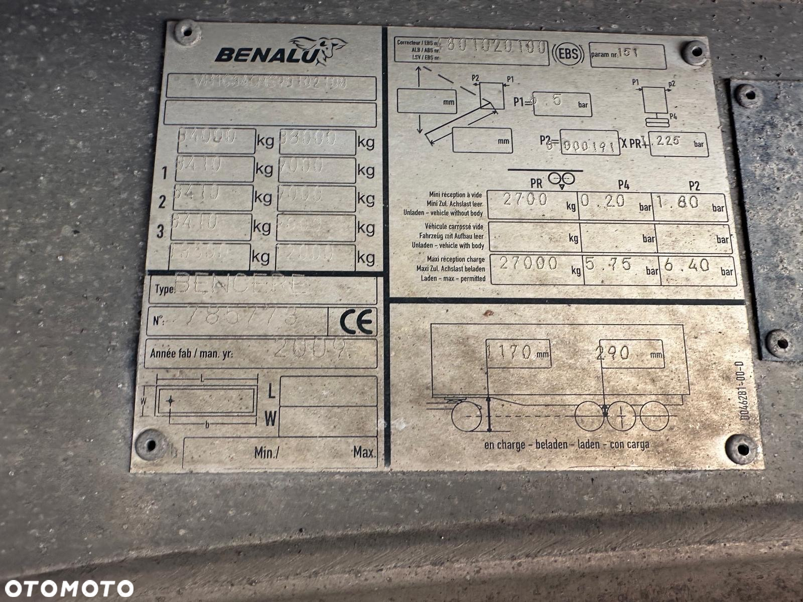 Benalu wywrotka 55m3 aluminiowa - 7