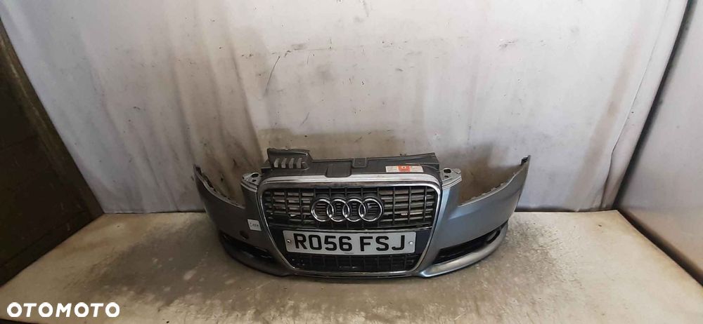 ^ ZDERZAK PRZÓD PRZEDNI AUDI A4 B7 A4B7 S LINE LY7H SZARY HALOGENY - 2