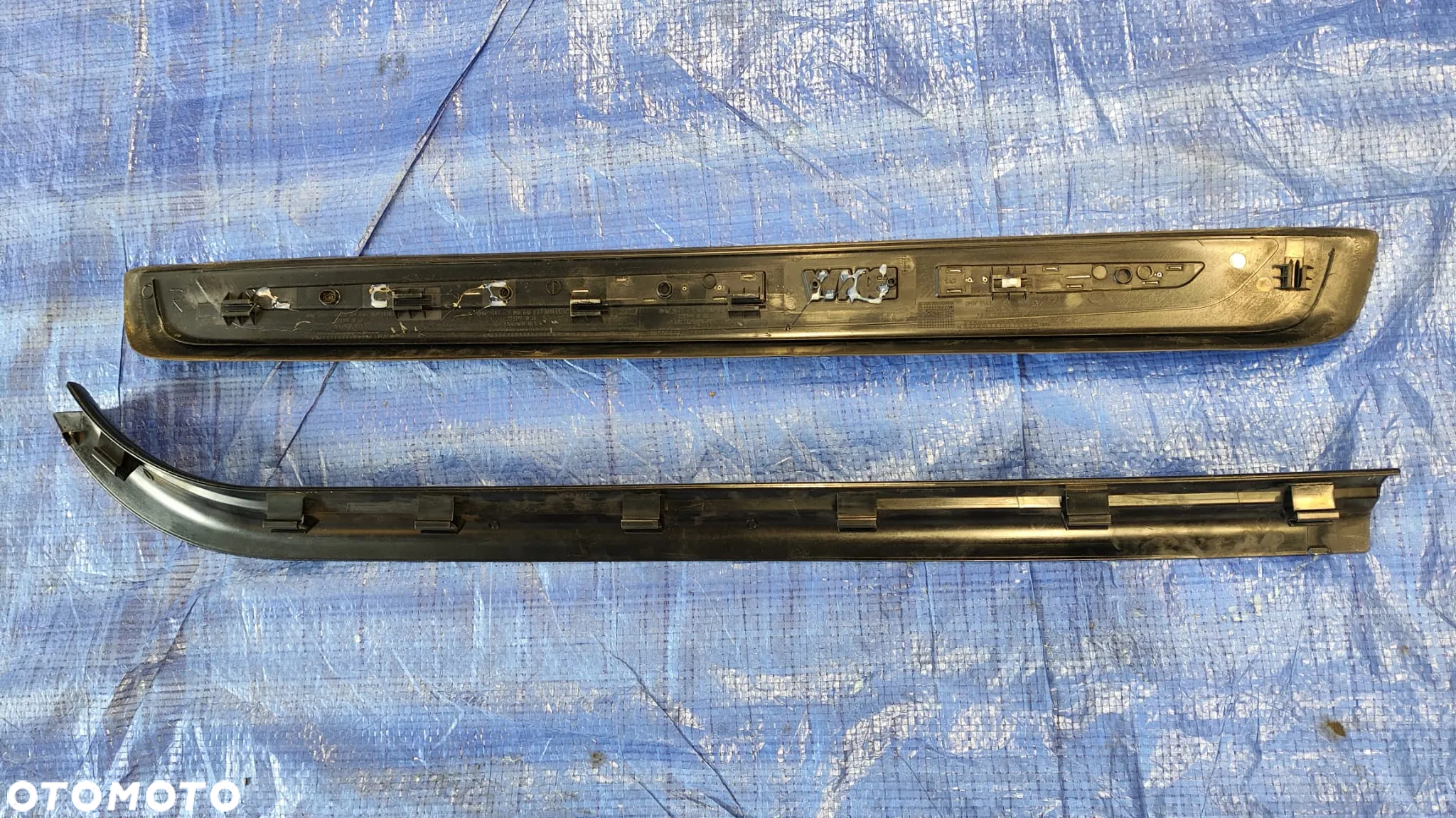 LISTWA NAKŁADKA PROGOWA PROGU PRÓG LISTWY NAKŁADKI PROGOWE KOMPLET LEWA PRAWA 7147286 7011076 7008932 7011075 7147285 7008931 BMW E63 E64 - 4