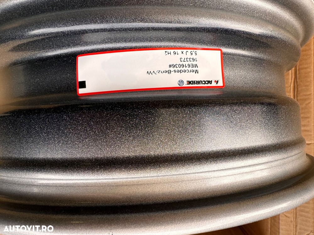 Vând jante tablă noi pe dublu pentru Mercedes sprinter pe 16” - 3