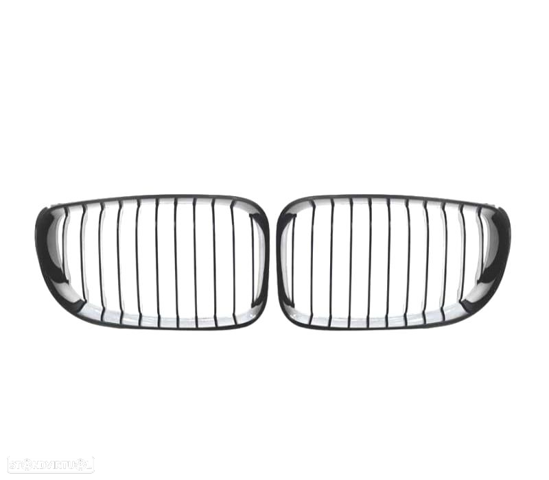 GRELHAS BMW E81 E87 E82 E88 04-07 PRETO BRILHANTE LOOK 1M - 2