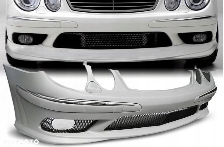 Zderzak Przod kratki listwy kpl AMG-style Mercedes E-klasa w 211 2002-2006 - 3