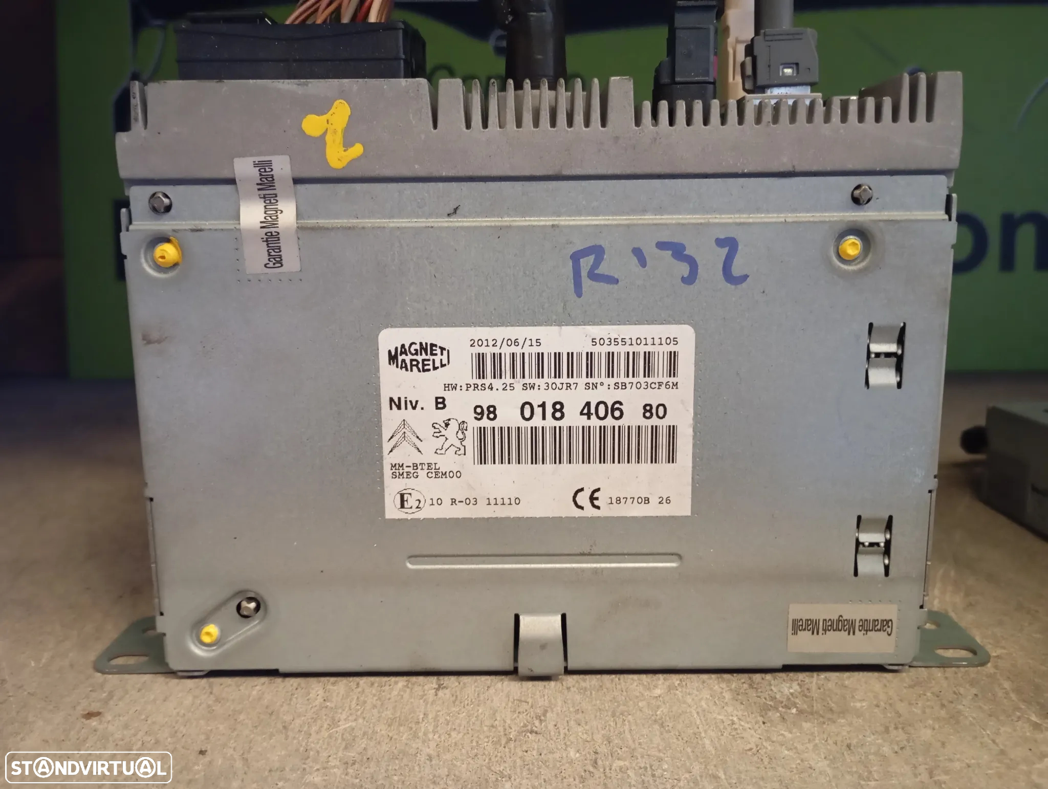 PEUGEOT 208 I AUTO RADIO LEITOR CD - R132 - 2
