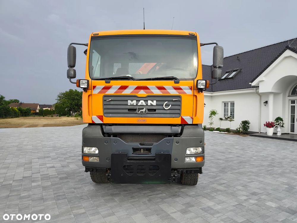 MAN MAN TGA 18.360 HDS Żuraw Wywrotka 4x4 akcja zima - 2