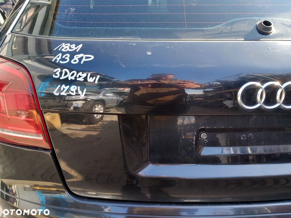 AUDI A3 8P KLAPA BAGAŻNIKA TYLNA TYŁ 3 DRZWI KOLOR: LZ9W - 4