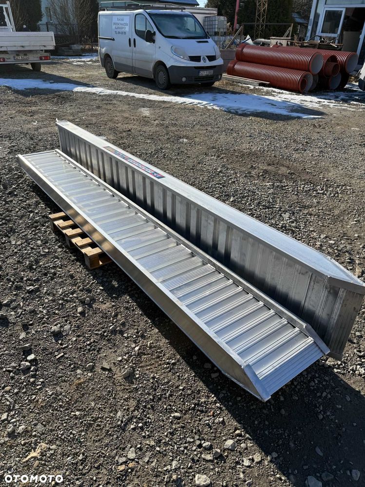 Najazdy aluminiowe, rampy do załadunku koparek 4m/5800kg - 2