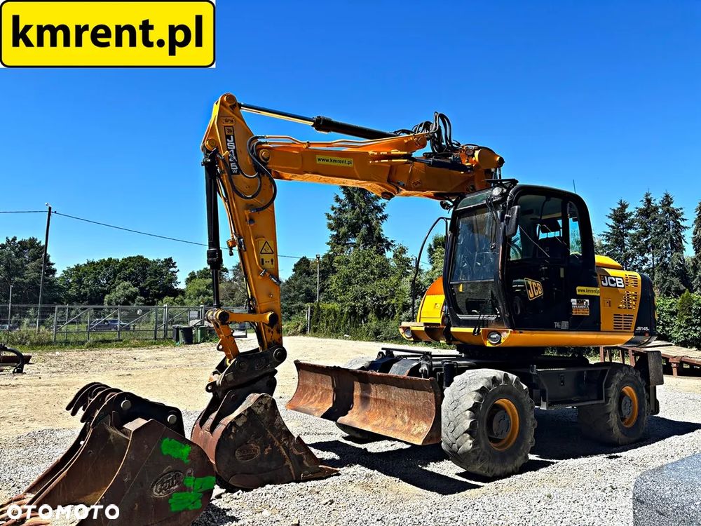 JCB JS 145 WTT4 I KOPARKA KOŁOWA 2016R. | S 130 160 313 315 CAT KOMATSU PW 140 - 15