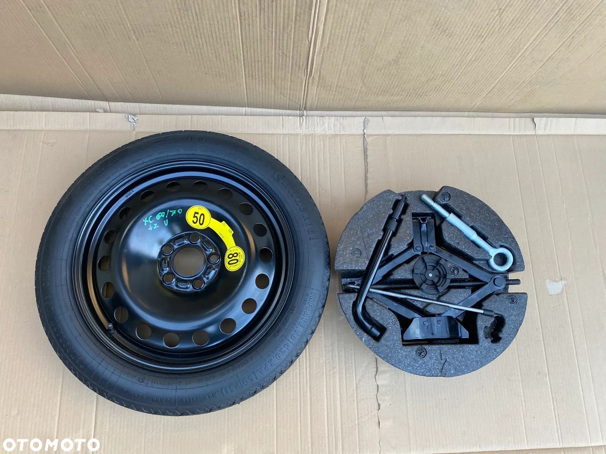 Koło Zapasowe Dojazdowe Volvo XC60 XC70 II V70 III S80 II V60 S60 II  + ZESTAW szybka wysyłka - 1
