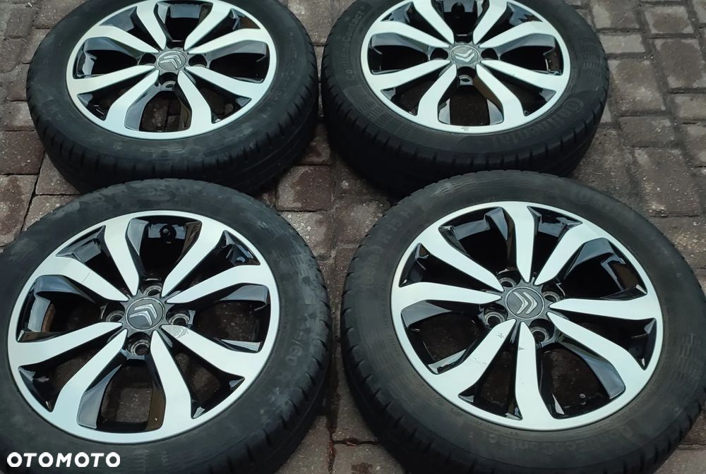 Koła Felgi Aluminiowe Oryg. Citroen C1 Peugeot 108 Toyota Aygo 15 Cali 4x100 4,5Jx15 Et35 Ø54,1mm Continental 165/60/15 2015r 5,8-6,5mm Starogard Gdański - 1